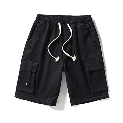Short homme multi-poche avec taille élastique ample été