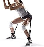 Drofail Working Out, Resistance Bands for Leg Butt Training Exercise Equipment for Basketball Triple Jump Football Volleyball Training-Black