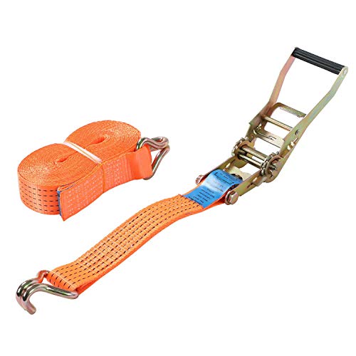 5000kg (5 Tonnen) 10m Ratsche Zurrgurt Hochleistungs-Spanngurt Materialhandhabung EN 12195-2 mit Einer Riemenbreite von 5cm + Klauenhaken – Bild 5