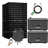 2000W Balkonkraftwerk mit 4 kWh Speicher - Balkonkraftwerk 800W komplett...