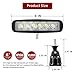 YITAMOTOR LED Light Bar 2PCS 18W 6 Inch Flood LED Work Light Pods Single Row Off Road Led Light Driving Light Fog Light Boat Light Waterproof SUV ATV 4WD Car Truck Golf Cart 12V 24V, 2 Year Warranty