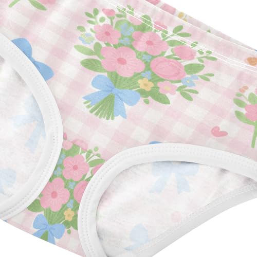 GuoChe Brief Panties Soft Panties Organic Underwear for Girls in Sizes 2T,3T, 4T, 5T, 6Y and 8Y4