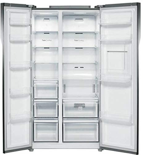 Image of Samsung 604 L Inverter Frost-Free Side-by-Side Refrigerator (RS55K52A01J /TL, Shiny River Pattern)