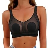 Stütz BH Nach Brust Op Sport-BHS für Frauen Bralettes in Übergrößen mit starkem Halt und ohne Bügel Push-up-BH ohne Bügel mit Polstern für hohe Belastbarkeit