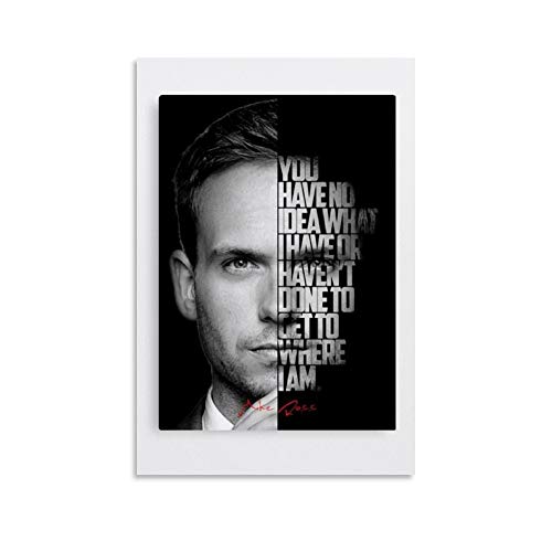 WUSOP Harvey Specter, Rhinwanderucker, Canvas Art Poster and Wall Art Picture Print Modern Family Room Decor Poster 16 x 24 inches (40 x 60 cm)