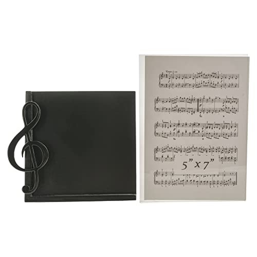 Broadwaygifts Co Black Treble Clef And Sheet Music 5 Inch Acrylic Table Top Picture Frame #TOP4