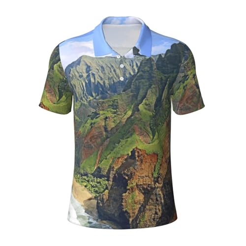 Polo de golf homme imprimé hawaïen Kauai contre la chaleur du quotidien