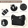 VOBUKE Umhängetasche Damen Mittelgroß Wasserdicht Nylon Crossbody Bag mit Vielen Fächern Leichte Schultertasche Verstellbarer Breitem Freizeit Kleine Messenger Bag für Einkaufen, Reisen #5