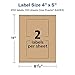 Avery Kraft Brown Rectangle Labels, Sure Feed Technology, 4