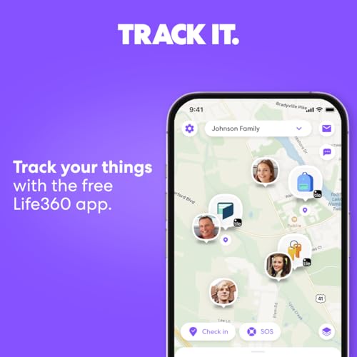 undefined Tile by Life360 Pro - Powerful Bluetooth Tracker, Key Finder and Item Locator for Keys Bags, and More. Both iOS and Android Compatible. Phone Finder. 4-Pack (Black/White) の商品画像 4