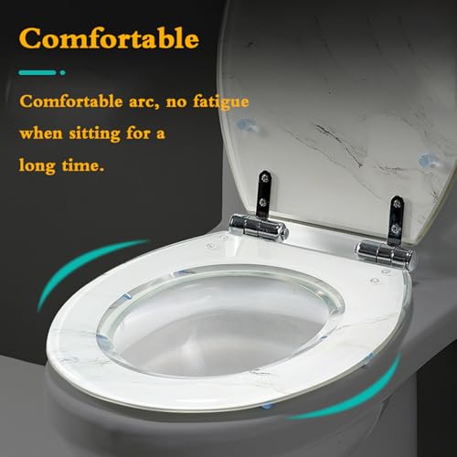 Abattant WC frein de chute en résine multicolore universel - 6