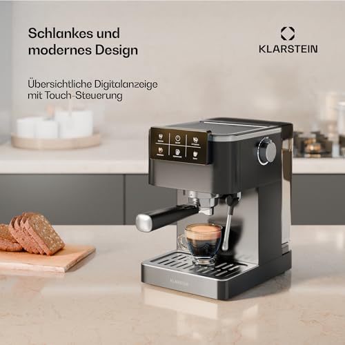 Klarstein SteelPresso Touch Espressomaschine mit 20-Bar Druck