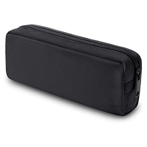 Pencil Pen Case, Dobmit Big Capacity Pencil Pouch Makeup Bag Durable Office Stationery Organizer - Black Cover