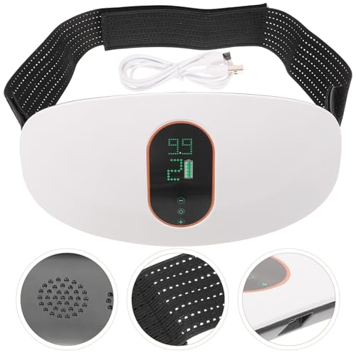 Cinturón eléctrico de masaje abdominal OSALADI blanco en ABS para ejercicio de cintura 7