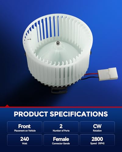Image of KAX AC Blower Motor with Fan Cage Compatible with Mazda 3 2010 2011 2012 2013 - HVAC Heater Blower Motor Replaces# 700284,76930