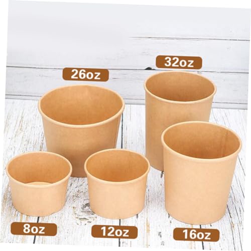 Gobelets à soupe jetables sans fuite Healeved 350 ml pour transporter vos repas chauds - 3