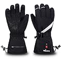 Heated Gloves for Men Women Rechargeable Electric Waterproof Thermal Warm Work Winter Gloves Hand Warmers for Hunting Fishing Cycling Hiking Skiing
