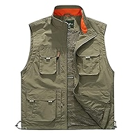 Gilet De Pêche Kaki Voyageur - Homme 2X - Cargo Camping XXL - Occasion