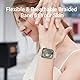 Higgs Geflochtenes Armband Kompatibel mit Apple Watch Armband 40mm 41mm 42mm 38mm Damen Herren, Magnetisch Verschluss Elastisch Stoff Sport Nylon Armbänder für iWatch SE Series 10 9 8 7 6 5 4 3 2 1