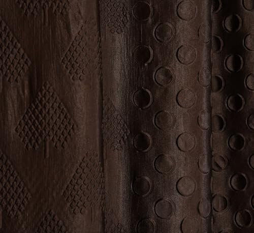 Image of Coin Punching Window Curtains 5 Feet Long for Living Room - Window Curtain Set of 1 Pcs Panel, Stylish Parda for Home Decor & Office Brown Colour -1 Pcs 5 feet