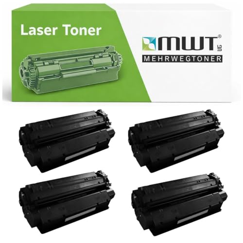 Toner FX8 compatible Canon Fax L400 L390 L380 - Cartouche noire de rechange Mehrwegtoner lot de 4
