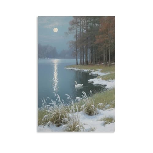 HKXXMTQMM Decorazione da parete con erba spolverata di neve, con luce di luna e luce di luna, decorazione da parete, 20 x 30 cm HKXXMTQMM Decorazione da parete con erba spolverata di neve, con luce di luna e luce di luna, decorazione da parete, 20 x 30 cm