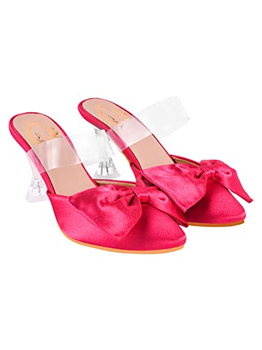 Shoetopia girls Pumpy Pink Heeled Sandal - 6 UK (Girls-Pumpy-Pink)