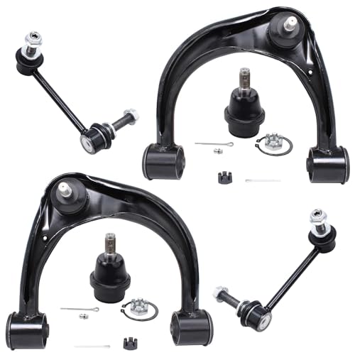 Detroit Axle - 6pc Front End Suspension Kit for Toyota 2003-2018 4Runner, 2007-2014 FJ Cruiser, 2003-2009 Lexus GX470, 2 Upper Control Arms w/Ball Joints 2 Lower Ball Joints 2 Sway Bars Replacement