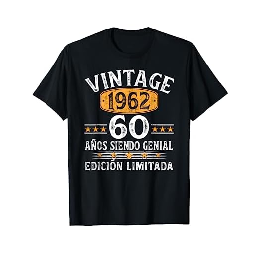 60 Años Cumpleaños Hombre Mujer Vintage 1962 Hecho En 1962 Camiseta
