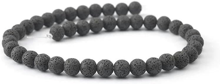 Wulkaniczna lawa kamienne koraliki kolorowe czarne okrągłe skała lawa luźne koraliki 6 mm-16 mm do samodzielnego wykonania bransoletki biżuterii - niebieskie 1-20 mm 20 koralików