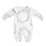 [ロニコン] ロンパース ベビー服 ベイマックス ベビーロンパース 赤ちゃん服 パジャマ 新生児服 カバーオール 長袖 子供服 男の子 女の子 9-12M