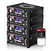VEVOR 48V 400Ah LiFePO4 Lithium Battery, 4 Pack 100Ah, 20.48kWh Capacity, 51.2V Server Rack LiFePO4 Battery with Bluetooth, Max 6000 Cycles, LCD Display, for Off-Grid, Solar System, Backup Power