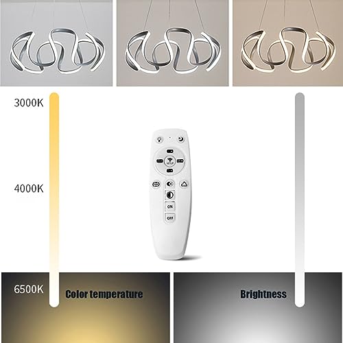 Lampe à suspension LED rotative réglable pour éliminer les reflets sur la table - 7