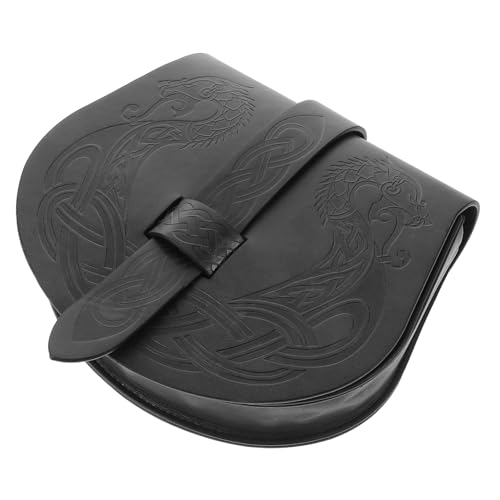 Sacoche de selle style viking noire pour performances et fêtes confortables