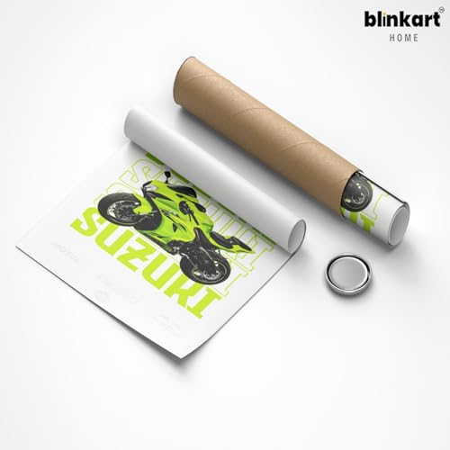 Image of BLINKART Suzuki GSX-RCar Posters Sticker Gift Items for Boys Room Wall Decor || Comes with Double-Sided Tape|| Decoration Bedroom Living Room Office Studio Decor | 12x18 In (A3) - CAR-282