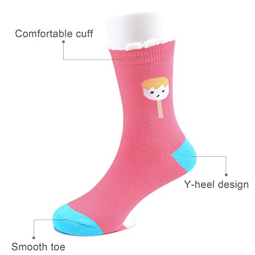 Image of Baby Toddler Little Big Kids Girls Cute Cotton Crew Socks