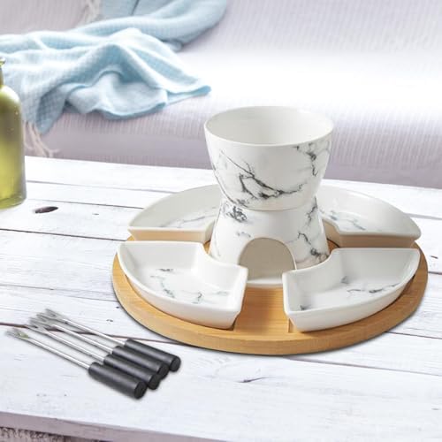 NonMiFyR Chocolate and 4 Dishes Melt Hot Pot Bowl Set Home Tea Light Candle - 4