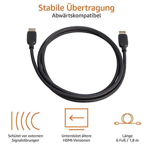 HDMI-Kabel 2m von Amazon Basics mit 48 Gbit/s Zertifizierung
