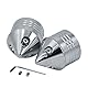 HDBUBALUS Motorrad Vorderachse Mutter Abdeckung Achsenkappen Set Fit für Harley Sportster XL 1200 Dyna Softail Fat Boy Touring Street Road Electra Tri Glide 2 Stück Chrom