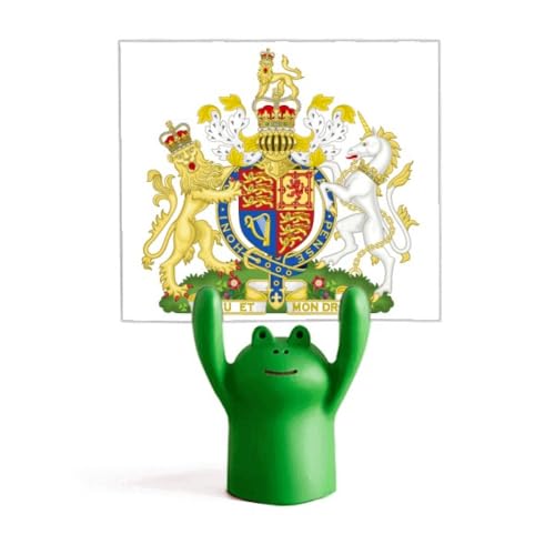 Porte-mémo grenouille avec drapeau européen : le cadeau de bureau idéal