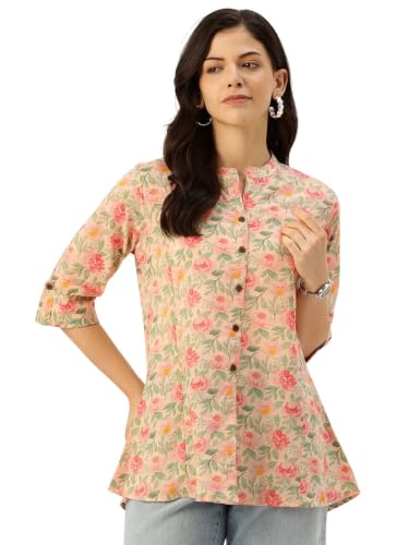 Image of Printed Mandarin Shirt - Casual & Chic (S-3XL)