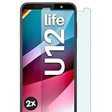 moex Cristal Templado Transparente Compatible con HTC U12 Life, pel�cula Protectora de Pantalla inastillable, blindada, 2 Piezas