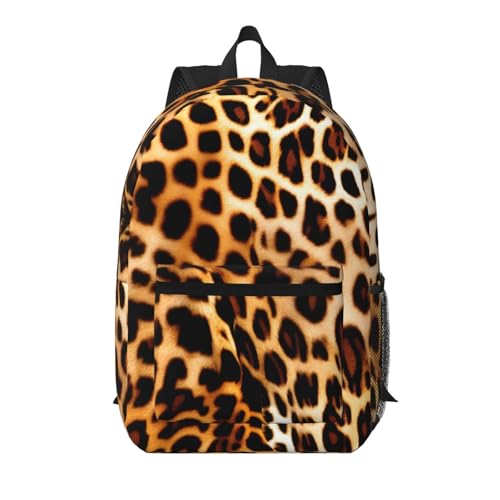 Sac à dos de voyage léopard noir 43,2 cm grand volume avec poche