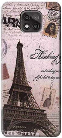 R2211 Paris Postcard Eiffel Tower Case Cover for Motorola Moto G Power (2021)