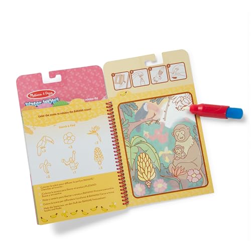 Image of Melissa & Doug Scented Water Wow! Mess Free Coloring Book, Reusable Water-Reveal Activity Pad, Fruit, Travel Toys, Party Favors, for Toddlers for Kids Ages 3+ - FSC Certified