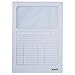 Produktbild Leitz 3950-00-01 Sichtmappe, A4, Oben und rechte Seite offen, Karton, weiß, Pack mit 100 Stück