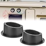 KEMIMOTO 2PCS Angled Speaker Enclosures Boxes Pods, Universal for 6.5' Speakers Compatible with UTVs, RVs, Cars, Boats, Trunks, Trailers for 9.56 Inch Surface Mount (Black)