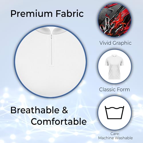 Bowling Lover Quarter Zip Jerseys with CA Bowling Spare Graphic Custom Zipper Tshirt Short Sleeve for Men Guys Boys4