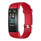 MicLee Damen Herren Smartwatch Fitness Armband Wasserdicht IP68 Farbbildschirm Fitness Uhr Fitness Tracker Aktivitätstracker Schrittzähler Sportuhr Anruf SMS Beachten für iOS Android Handy