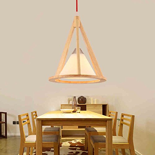 Candelabro nórdico de madera maciza para pasillo y comedor moderno 6